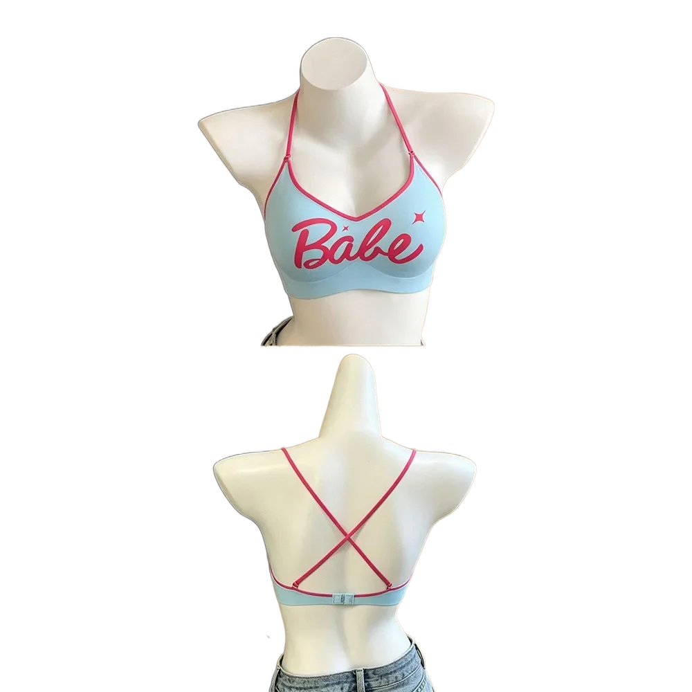 Plunge Bra Push Up - Ins Hot KUCLUT Halter Thin Shoulder