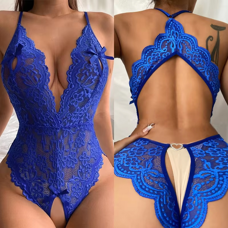 Lace Bralette Set - Lenceria Mujer Sexi One Pieces Open