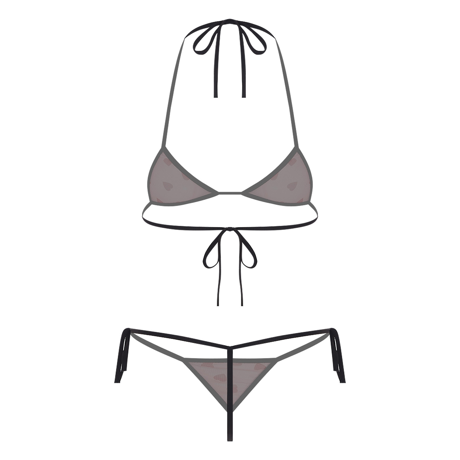 Womens Micro Mini Bikini Linge - Sheer Bra Lace 评论和价格