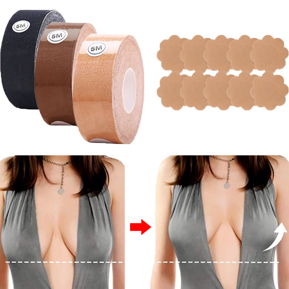 Invisible Breast Lift Tape Sil - Backless Bra Sticky 评论和价格