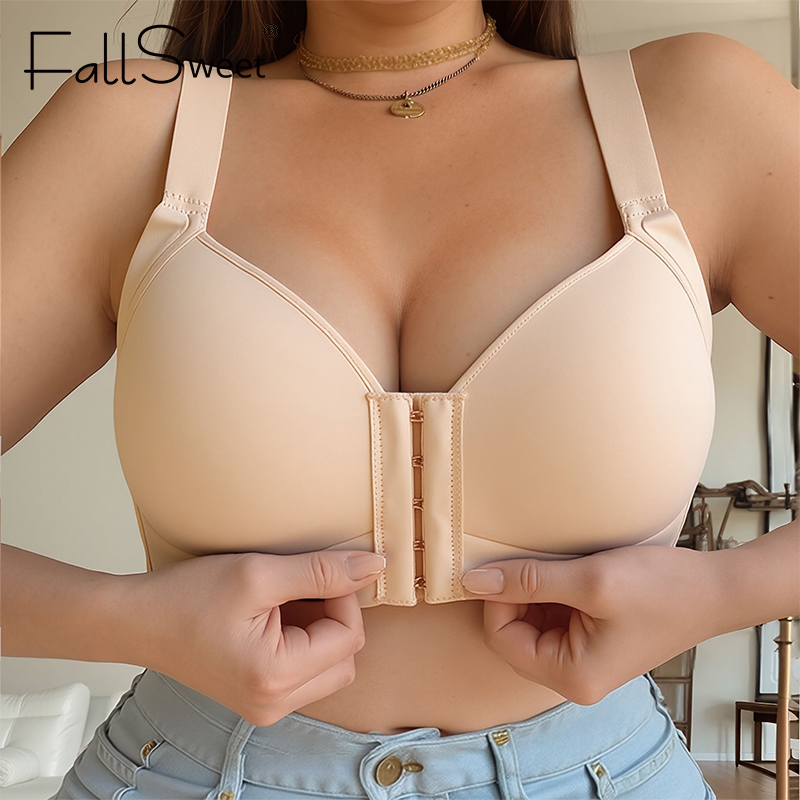 FallSweet Plus Size Wireless F - Minimizer Bra Women 评论和价格