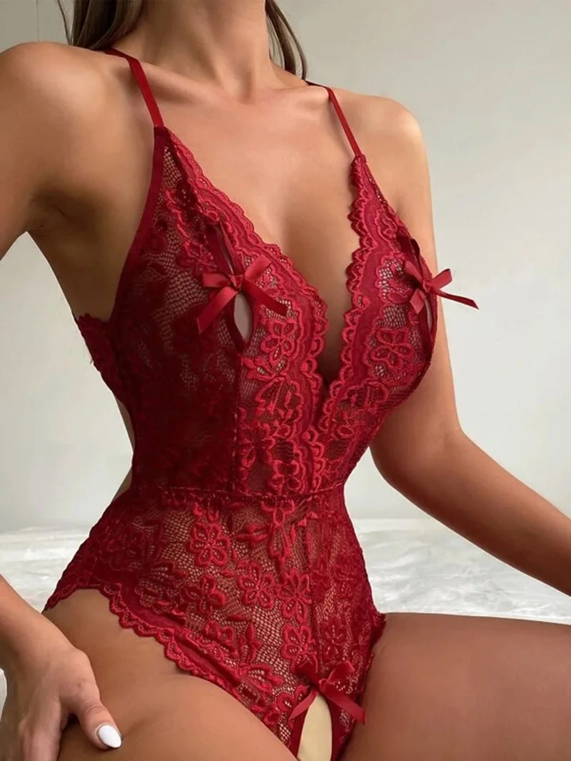 Lenceria Mujer Sexi One Pieces - Lace Bralette Set 评论和价格