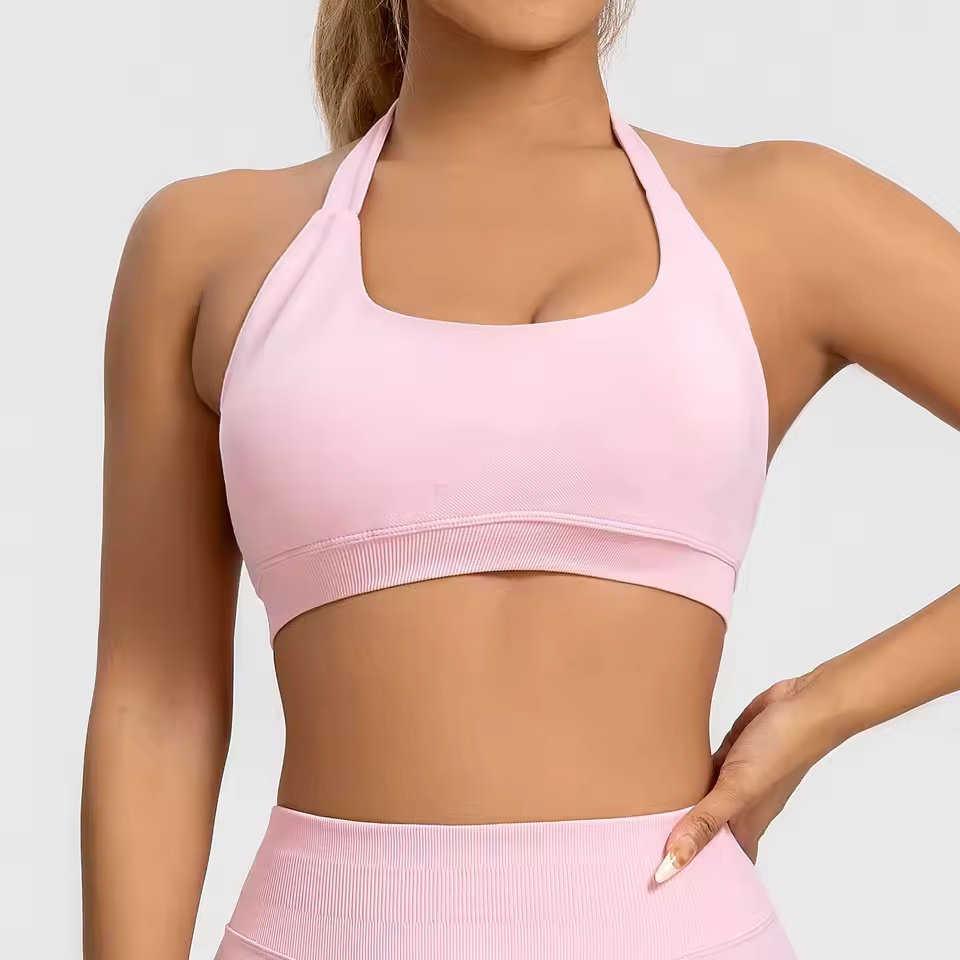 Sports Bra Women Seamless Halt - Plunge Bra Push Up 评论和价格