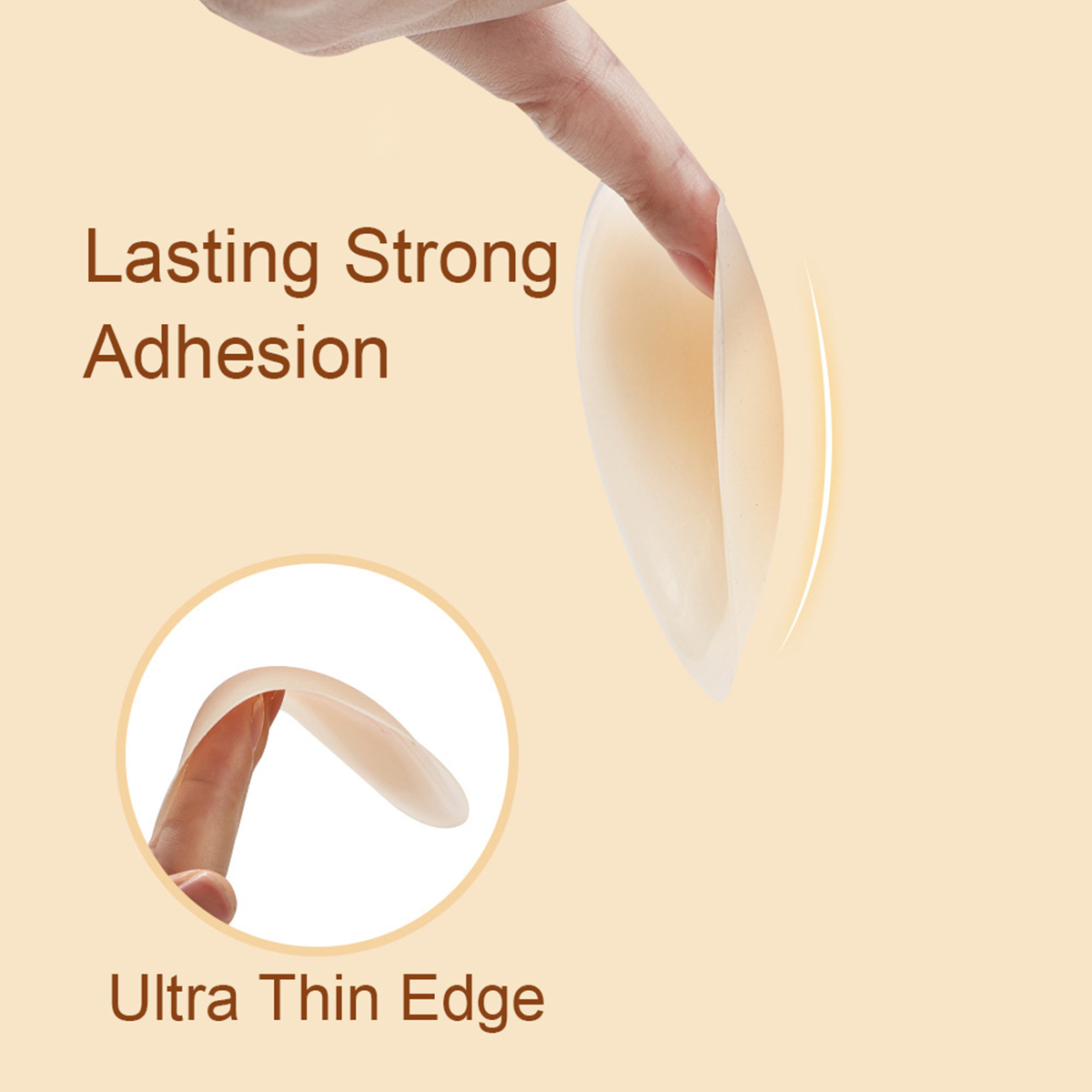3Pairs Crescent Nipple Cover S - Push Up Bra Silicone 评论和价格