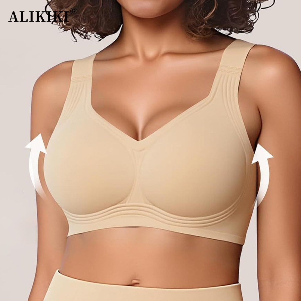 Women Seamless Wireless Suppor - T Shirt Bra Seamless 评论和价格