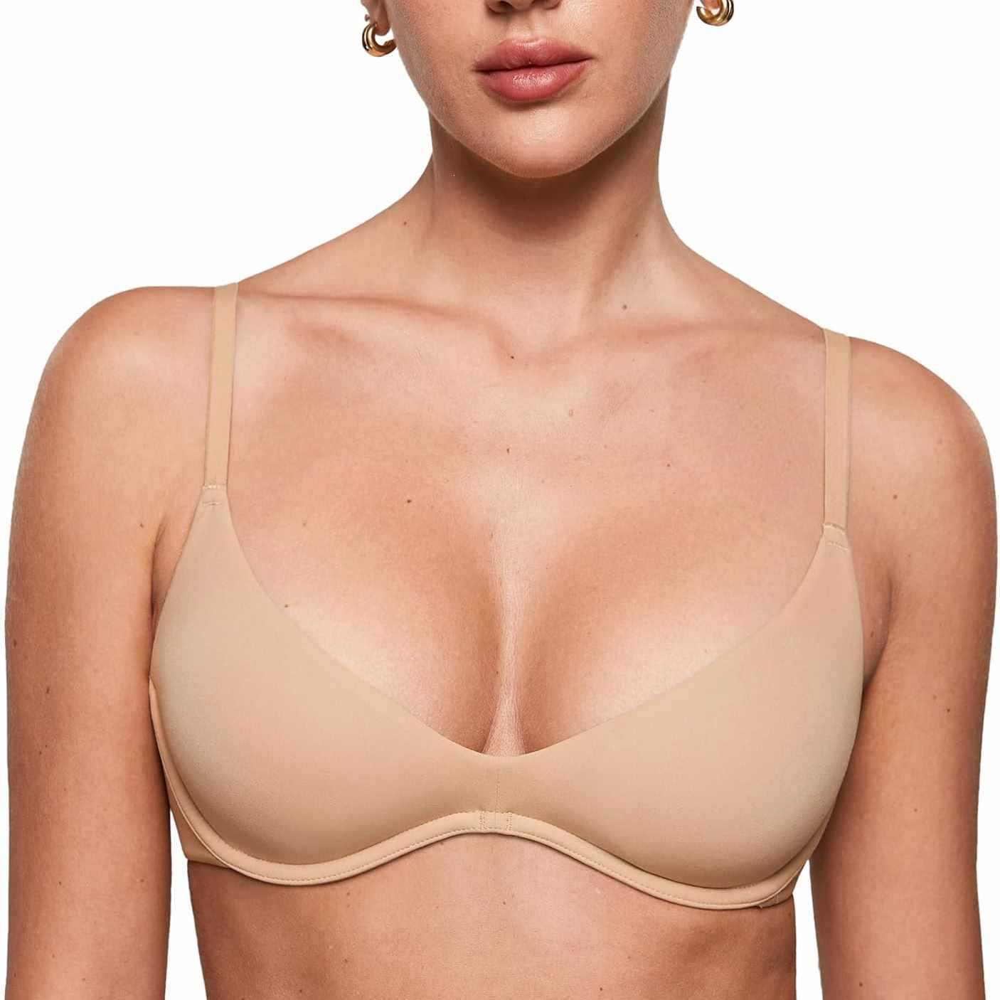 Women's Deep V Unpadded Seamle - Plunge Bra Push Up 评论和价格