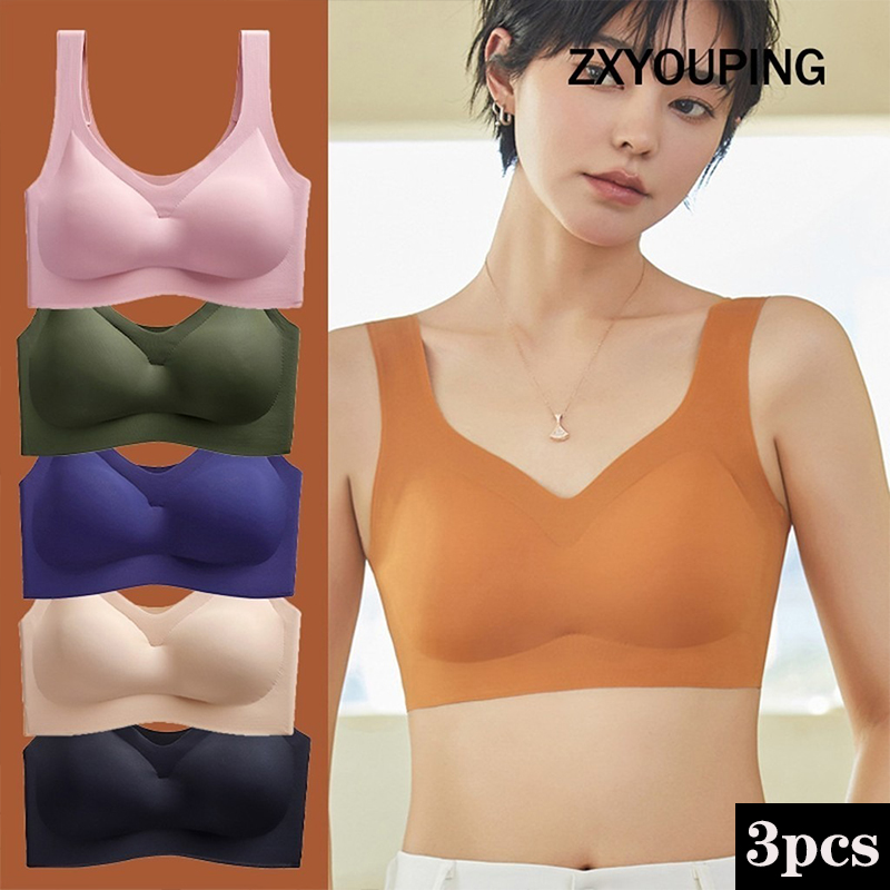 3PCS Sexy Sports Bra Seamless  - Cotton Bra Everyday 评论和价格