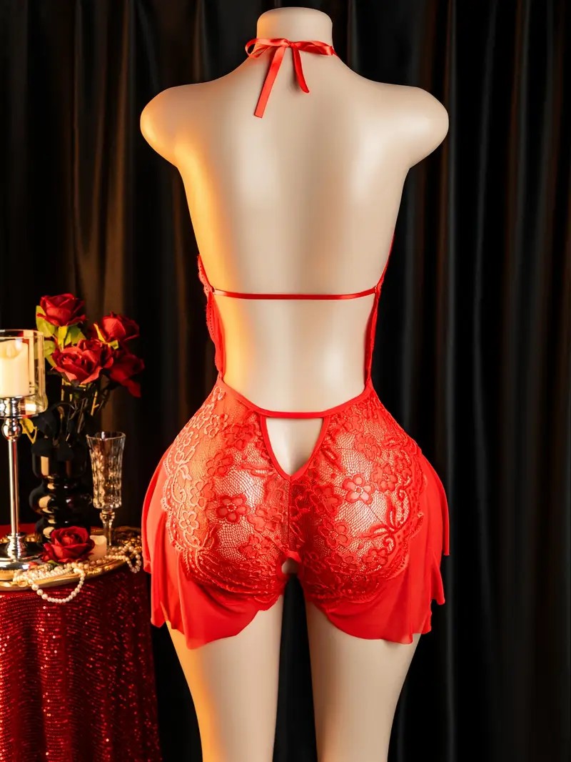 Hot Erotic Crotchless Lingerie - Lace Bralette Set 评论和价格