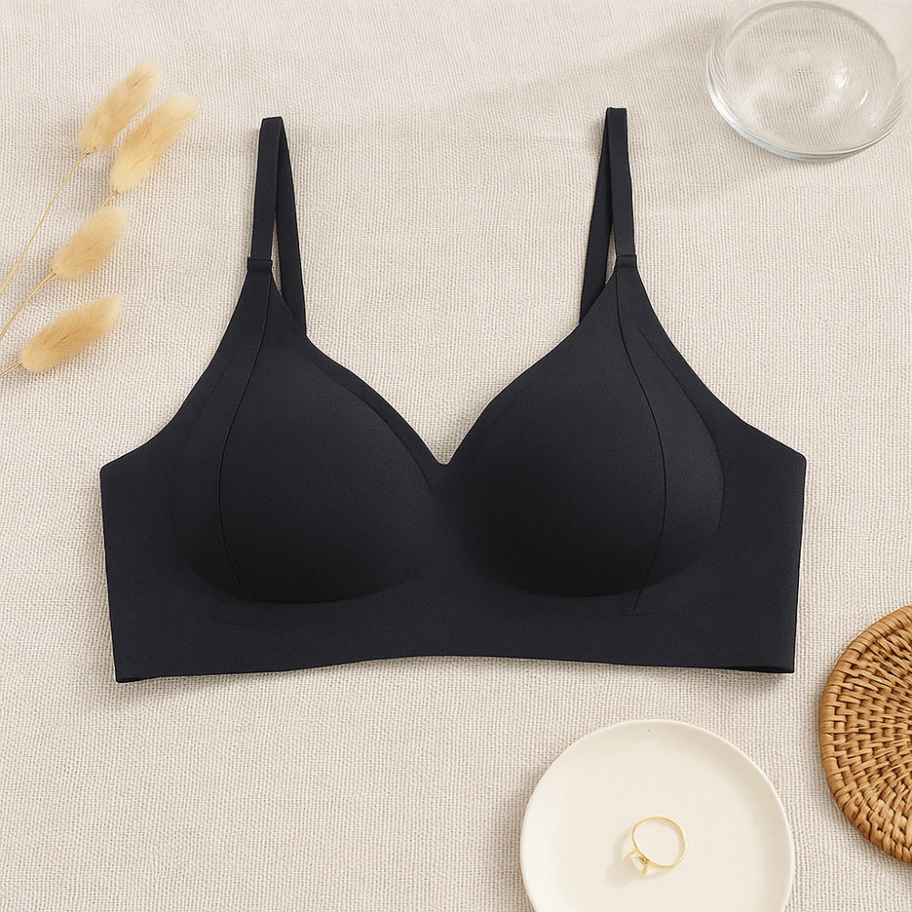 Breathable Deep V Wireless Pus - Plunge Bra Push Up 评论和价格