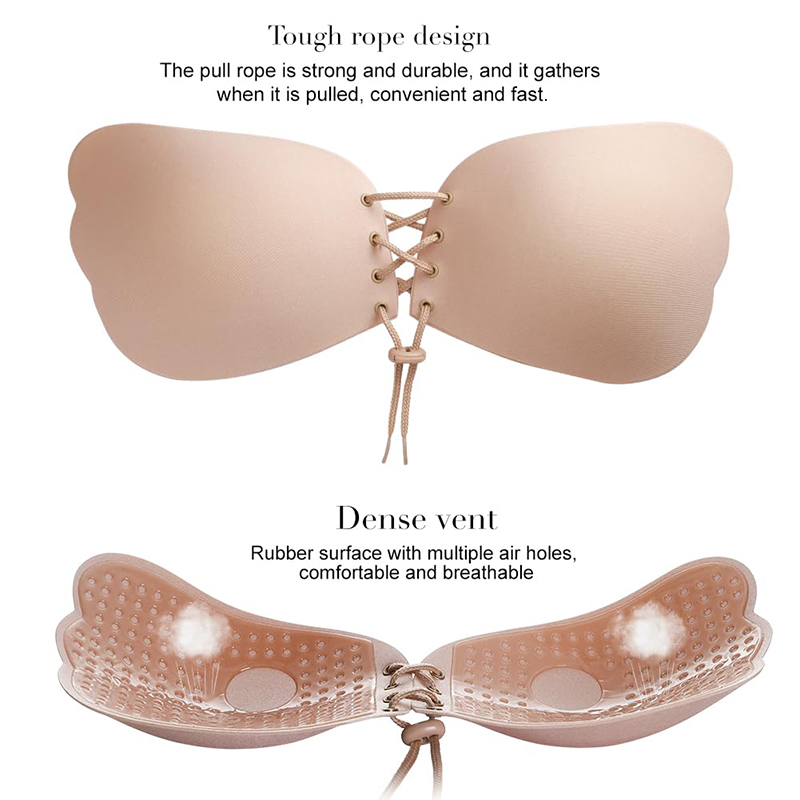 1/2 Pairs Women Summer Backles - Backless Bra Sticky 评论和价格