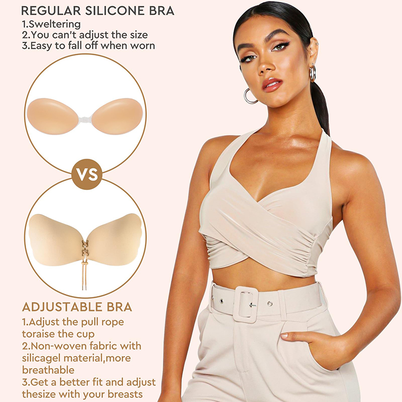 1/2 Pairs Women Summer Backles - Backless Bra Sticky 评论和价格