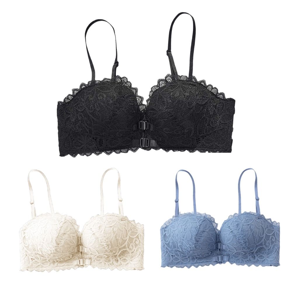 Comfortable Deep V Front Butto - Wirefree Bra Comfort 评论和价格