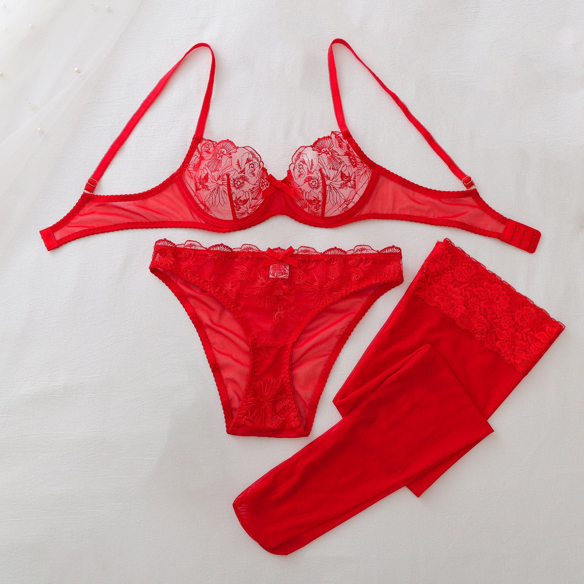 See Through Mesh Erotic set Wo - Sheer Mesh Bra 评论和价格