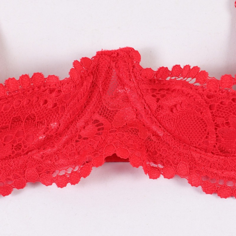 Sexy Women Lace Cutout Lingeri - Lace Bralette Set 评论和价格