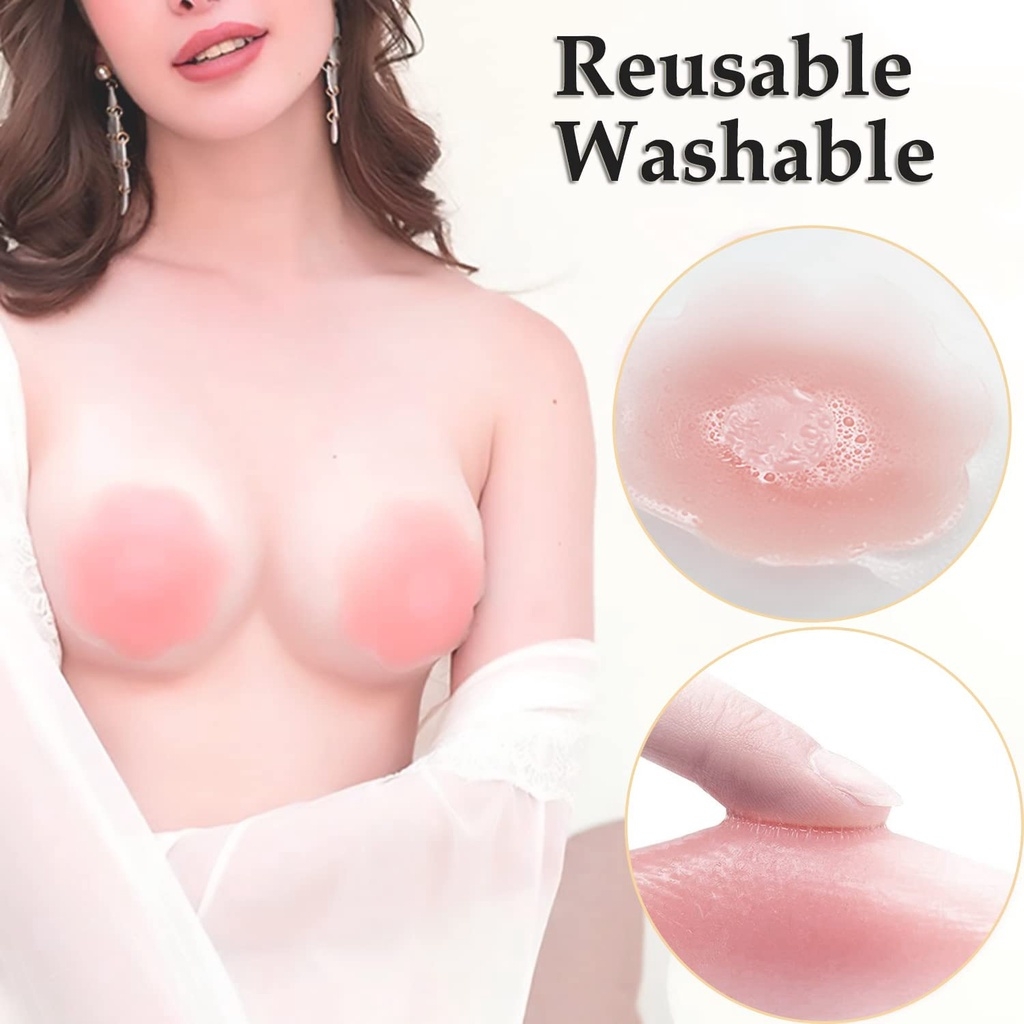 6/12PCS Invisible Self Adhesiv - Push Up Bra Silicone 评论和价格