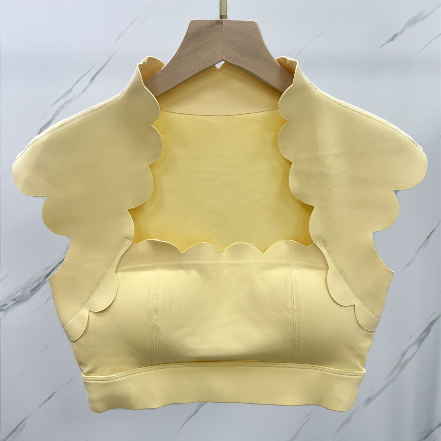 Pad Wavy Women Sports Vest Yog - Sports Bra Racerback 评论和价格