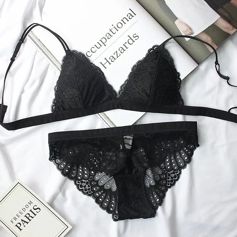 KUCLUTfull lace triangle cup s - Sleep Bra Bralette 评论和价格