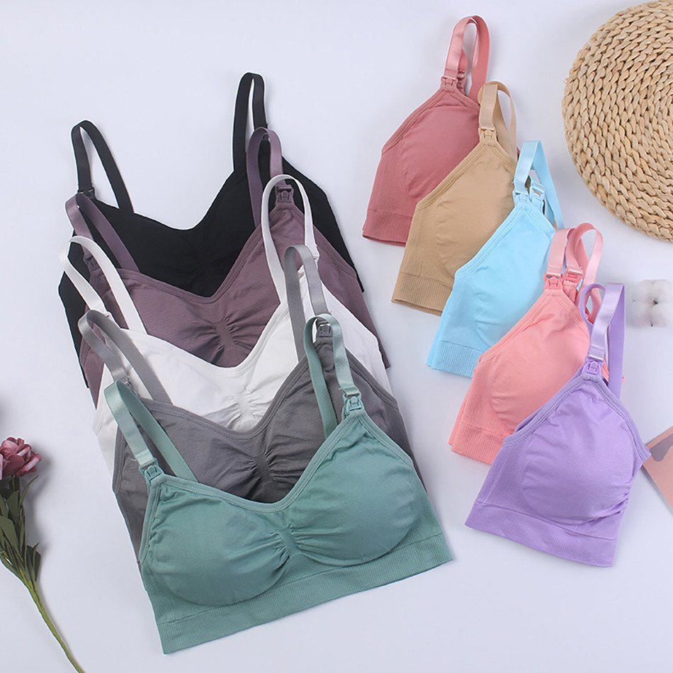 Breathable Maternity Pregnant  - Sleep Bra Bralette 评论和价格