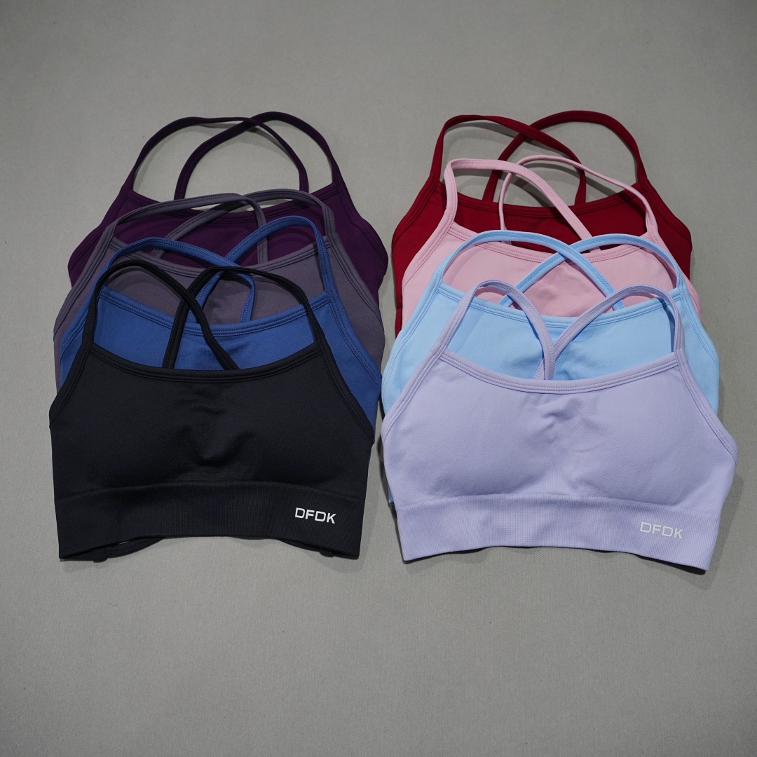 DFDK Ribbed Seamless Cross Bac - Minimizer Bra Women 评论和价格