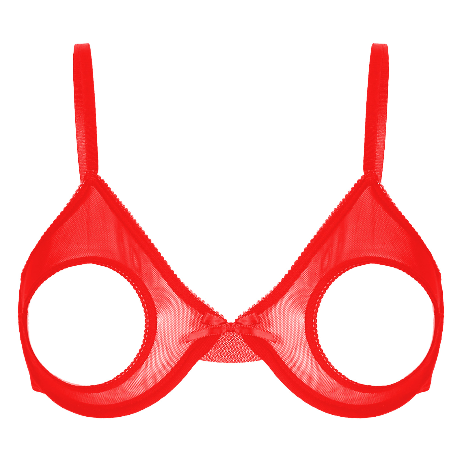 Woman's Lace Underwire Push Up - Demi Bra Balconette 评论和价格